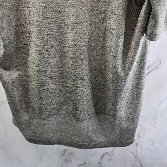 Anthropologie Shirt Womens XS Blouse Tee Silver Shimmer Metallic V Neck Pilcro - Picture 7 of 10
